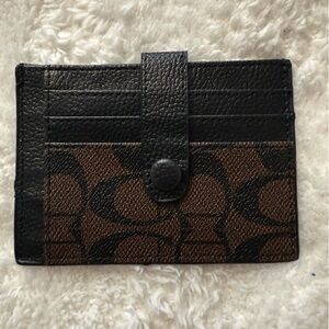 Coach Black and Brown Money Clip